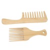 Hair Detangler Bamboo Comb, Bamboo Hair Pick Comb 2pcs Promote