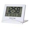 Acctim Mini Flip 2 Folding Travel LCD Alarm Clock White