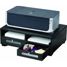 Victor Midnight Black Collection 1130-5 Wood Printer Stand, Black