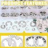 Mardatt 237Pcs Stainless Steel Internal Tooth Star Lock Washers and