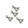 4 Pcs Stainless Steel 316 Twist Shackle 3/16" (5mm) Marine