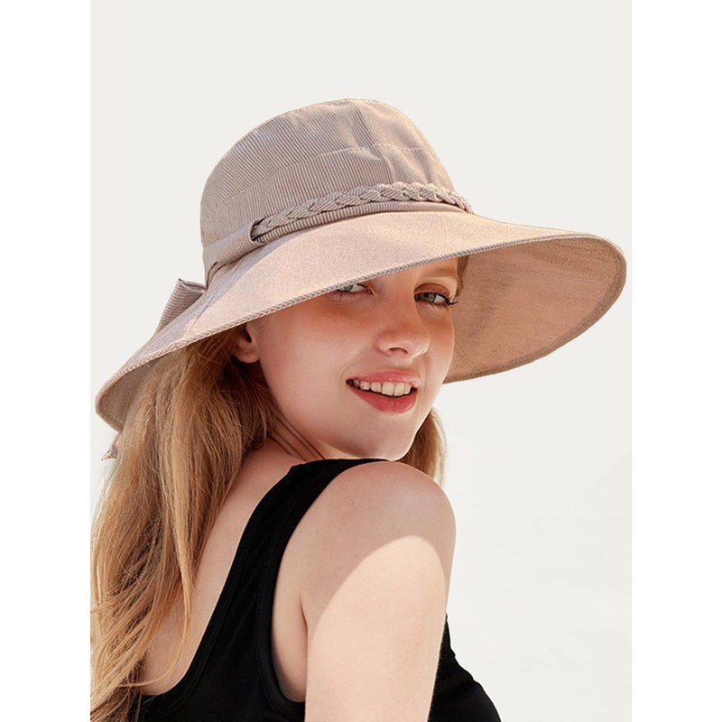 Nanwansu Wide Brim Sun Hat Packable Bucket Hat for Women