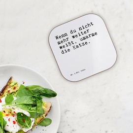 Mr. & Mrs. Panda Bottle Coaster "Wenn du Nicht mehr..." Gift, Girlfriend, Cups, Coasters, Wooden Coasters, Lazy, Cat