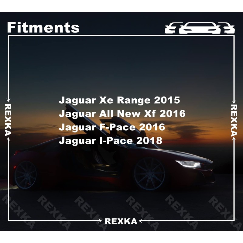 Rexka 10pcs Front Sill Plate Retainer Clip T4N6066 for Jaguar