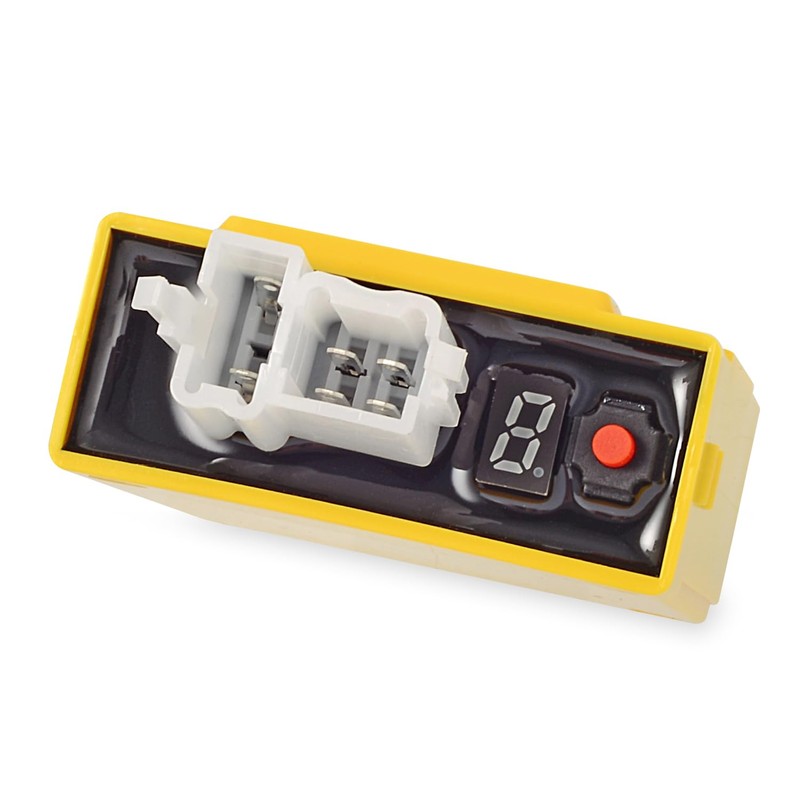 HANQIMOTO CDI Box,6 Pin DC CDI Racing,Digital Adjustable 9 Ignition