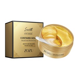 24K Gold Collagen Eye Patches for Puffy Eyes & Dark Circles Treatment - 30 pairs Hydrating Anti-Aging Skincare Masks, Revitalizing Brightening Under Eye Care