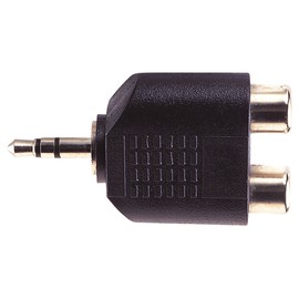 Stereo 3.5mm Jack Plug to 2x Phono Socket Adapter