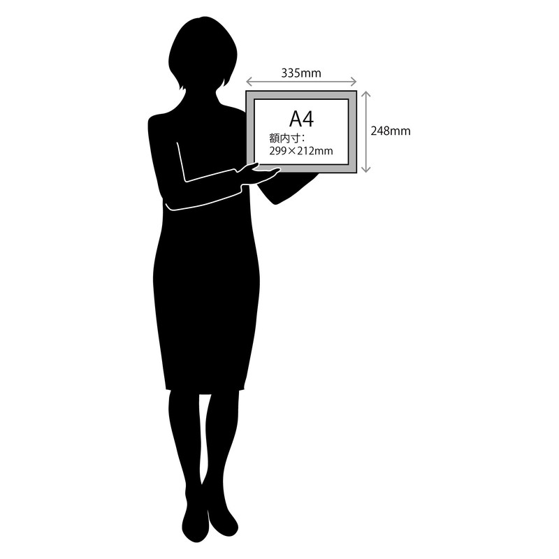 Larson Jules Frame Wave A4 (Inner Dimensions 299x212mm) Light Blue