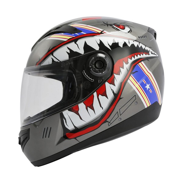 TCMT Dot Youth & Kids Motocross Offroad Street Helmet Full Face Shark Motorcycle Youth ATV Helmet Dirt Bike Motocross ATV Helmet