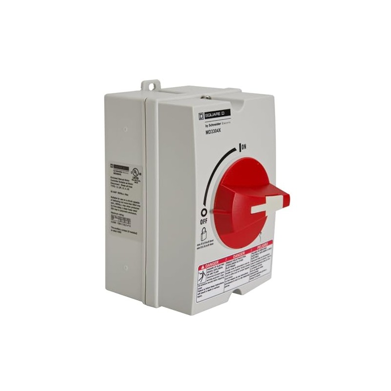 Square D MD3304X; Switch Motor Disconnect, Black