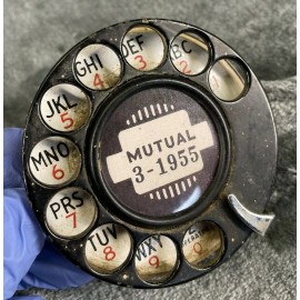 Automatic Electric Vintage AE 1940 style rotary telephone NEW CUSTOM dial card X1: Your Letter &#'s