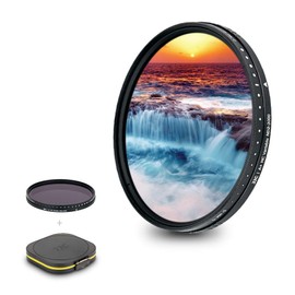 JJC 46 mm Variable ND Filter ND2-ND2000 Neutral Density Filter for Nikon Z DX 16-50 mm f/3.5-6.3 VR, for Olympus M.Zuiko Digital 25 mm F1.8 Lens and Other 46 mm Threaded Lenses