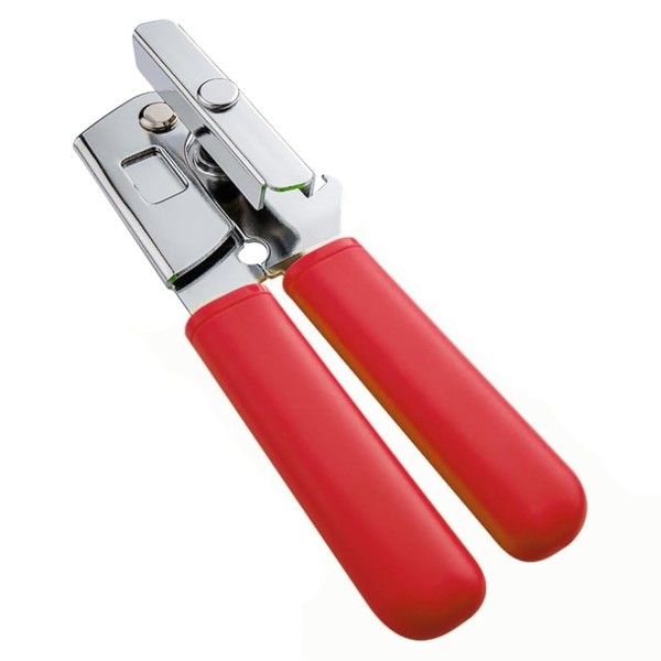 Simple Steel Can Opener - Sturdy Metal Manual Lid Opener,