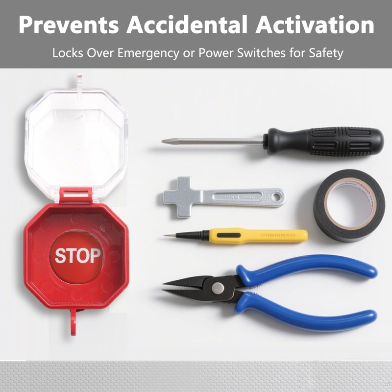 KMYZQDV Emergency Stop Button Cover Push Switch Protector Guard for