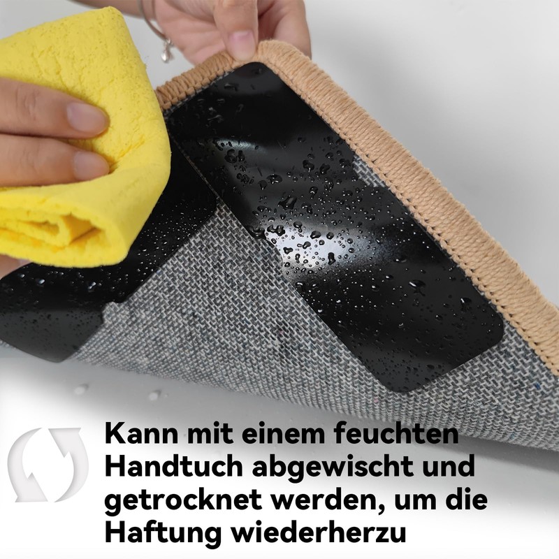 Birllaid Pack of 8 Carpet Non-Slip Grippers for Floors Washable