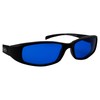NEW ATTITUDES - Stylish Sunglasses - Blue Lenses, MATTE Black