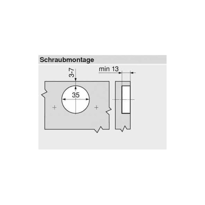 Blum Clip 110° Blumotion 71B3550 Top Hinge
