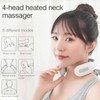 Cervical Massager 16 Modes USB Smart Pulse Heating 4 Head