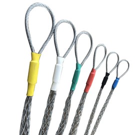 HEYLULU Anti-slip Pipeline Cable Puller Electroplating Pull Handle Metal Cable Socks Mesh Puller Tools for Electricians