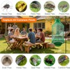 4 Pack Reusable Outdoor Fly Traps with Bait Tray