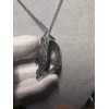 Jaguar Skull Warrior Pendant Necklaces 316L Stainless Steel, Aztec, Mayan,