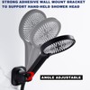 BSTIIU Handheld Shower Head Holder, Adhesive Showerhead Bracket, Angle Adjustable