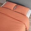DAPU Linen Duvet Cover King, Washed Lightweight Bedding Set with