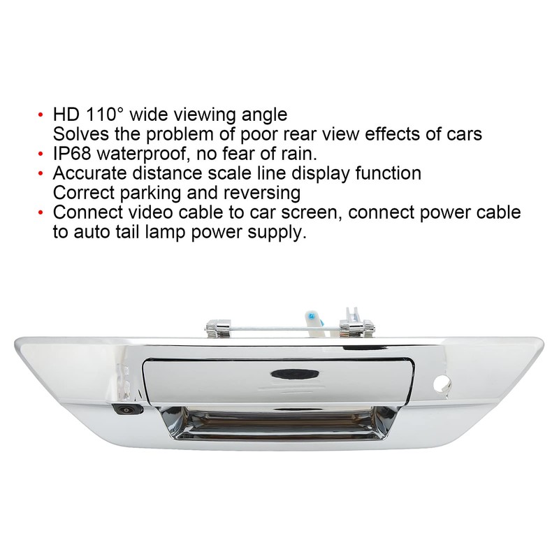 Reverse Backup Camera, Fydun 12V IP68 110° View Angle Night
