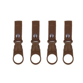 SUSU BLOCK 4PCS Bottle Buckle Clip Hanging Buckle Portable Water Bottle Ring Holder Keychain Mineral Water Bottle Clip For Backpack Belt Nylon Webbing Strap For Outdoor Tactical Camping Hiking Khaki