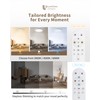 LuminexDesigns LED Ceiling Light Flat Dimmable with Remote Control -