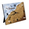 Ebony Treasures Footprints in The Sand Clock