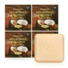 On the body Natural Coconut Soap Natural Cleansing Face Wash Soap 90g 4pcs / 내추럴 코코넛 비누 천연 클렌징 세안 비누 90g 4개