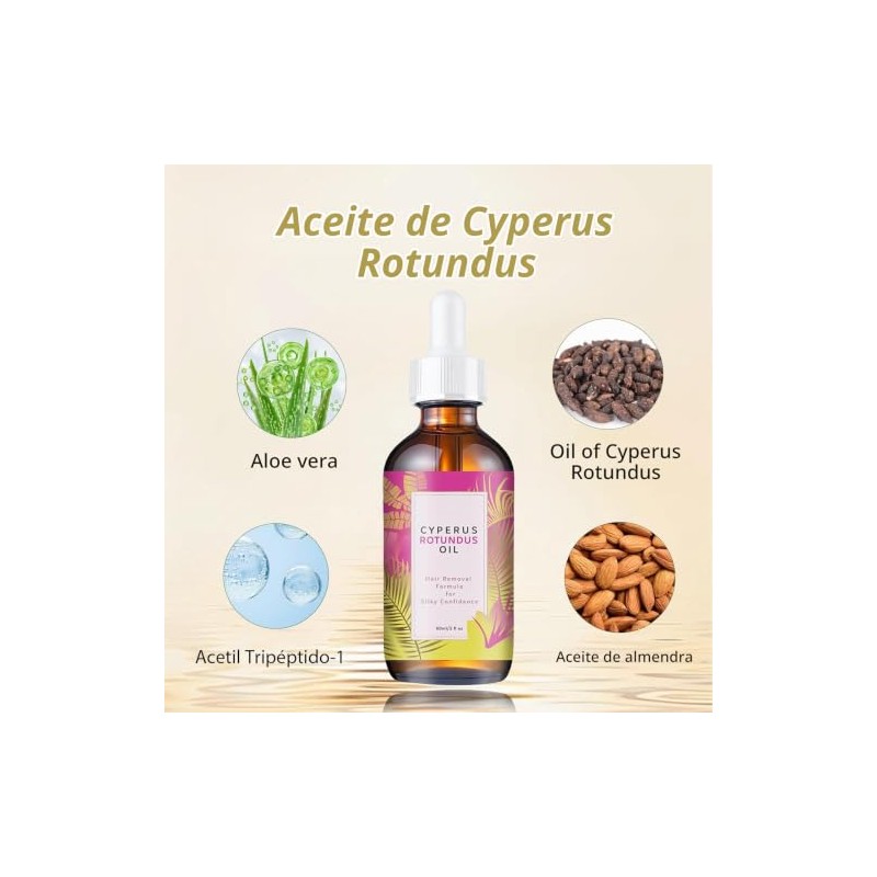 Cyperus Rotundus Oil, Aceite Natural de Cyperus Rotundus para Depilación