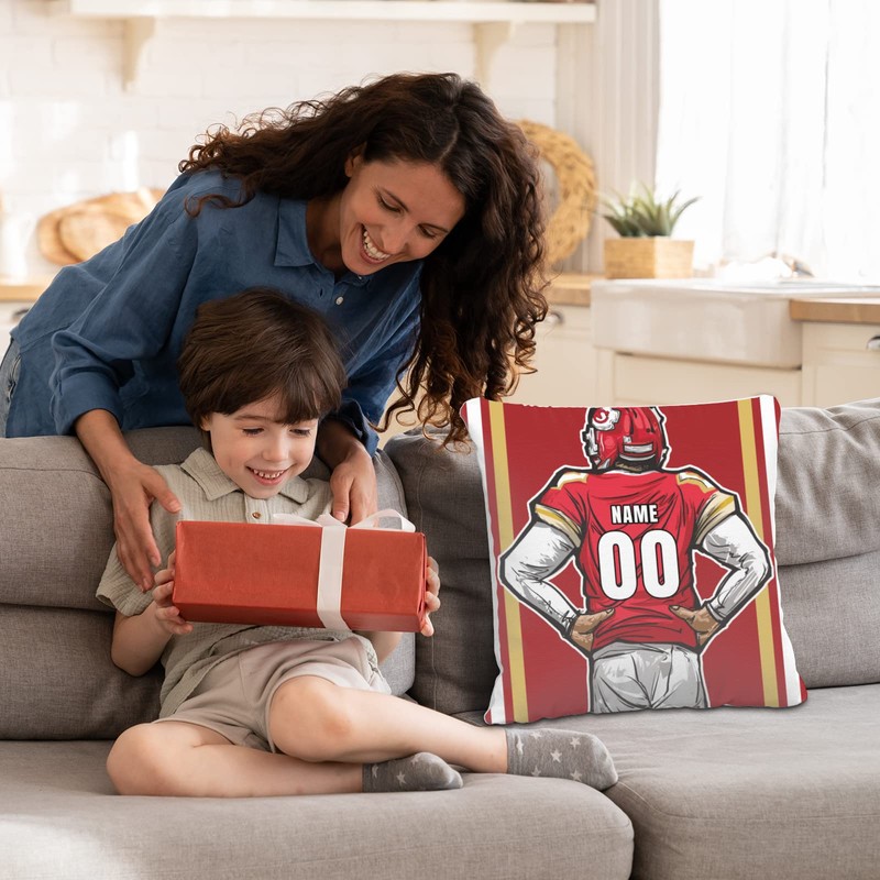 Football Team Custom Pillowcase - 18 ✖ 18, 16 ✖