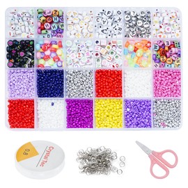 Vxcvzv 1 Set Clay Beads for Bracelet Making with Tool Letter Beads DIY for Friendship Bracelets Jewellery Necklace Earring Suitable for Teen Girls Kids Adults