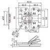 Do It Y ourself DIY PARTNER 3-piece Murakoshi Center Hinge,