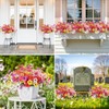 Artificial Flowers Outdoor UV Resistant Fake Silk Flowers, 12 Bundles