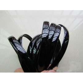 Suoirblss10Pcs Black Plastic Hairband Headwear with Teeth Hair Hoop Head Band Hair Band for Women Men