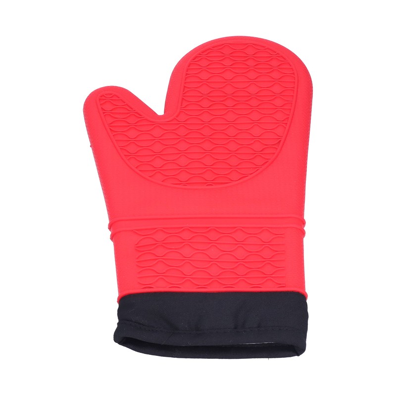 Silicone Oven Mitts with Cotton Heat Insulated Anti Scalding Baking