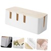 LABRIMP 1pc Cable Management Box Durable Socket Storage Case with