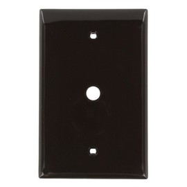 Leviton 40539-HMB Midsize Video Wall Jack, Hexagonal Opening, Brown