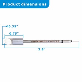 C245 Soldering Tips for JBC Station, High-Performance Solder Iron Tips - Fast Heating, Smooth Soldering(C245-301-C8.8)