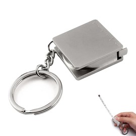 TVETE Tape Measure (Set of 1) Small Metal Tape Measure Key Chain Telescopic Tape Measure Portable Pocket Mini Tape Measure Easy to Carry Measure Key Holder for Home Measurements Independent Marks