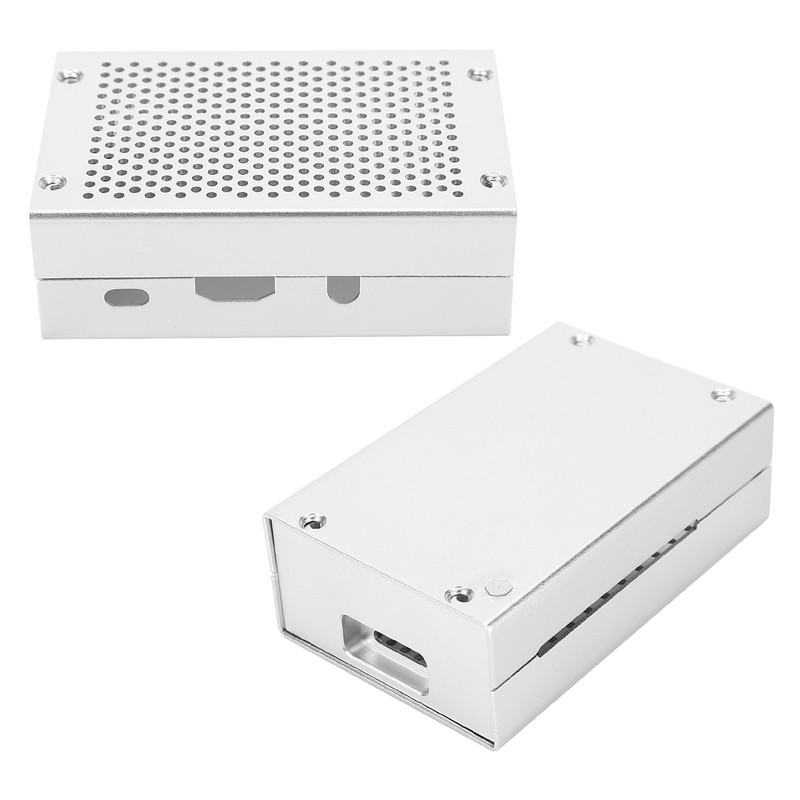 Aluminum Alloy Protective Shell Dustproof Heat Dissipation Enclosure for Raspberry