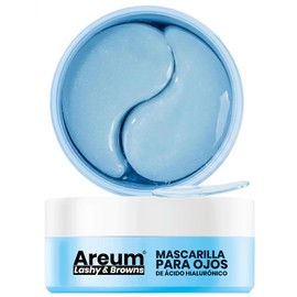 Parches para contorno de ojos Acido Hialuronico - mascarilla para contorno de ojos con Acido Hialuronico 60 piezas Areum Lashy Browns