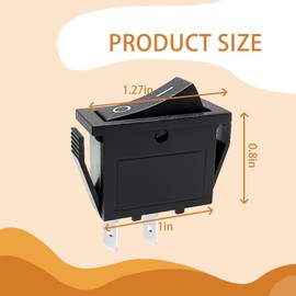 HY35C 2-Pins Push Button Switch AC 125/250V 16/12/10A ON/Off Rocker Switch Suitable for Household Devices