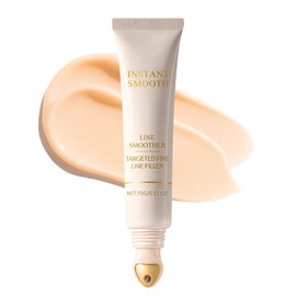Line Smoother, Fine Line Blurring Primer Makeup - Wrinkle Filler Face Primer for Mature Skin, Matte Makeup Primer, Minimised Pores & Even Complexion, All-Day Wear, 15g