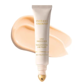 Line Smoother, Fine Line Blurring Primer Makeup - Wrinkle Filler Face Primer for Mature Skin, Matte Makeup Primer, Minimised Pores & Even Complexion, All-Day Wear, 15g