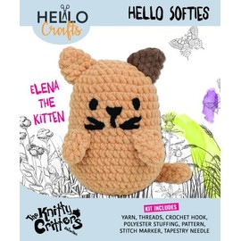 KNITTY CRITTERS Hello Softie - Elena the Kitten
