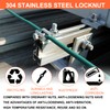5/16-18 Lock Nuts - Nylon Insert Hex Locknuts,304 Stainless Steel,Plain